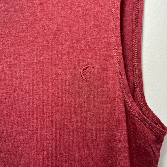 Zyia Active Women's Swirl Twist Back Tank Top Red Burgundy Open Back Stretch  XS - Picture 3 of 11